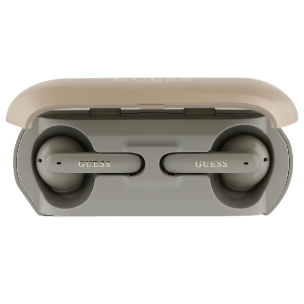 Guess Elongated Metallic Printed Logo Headphones