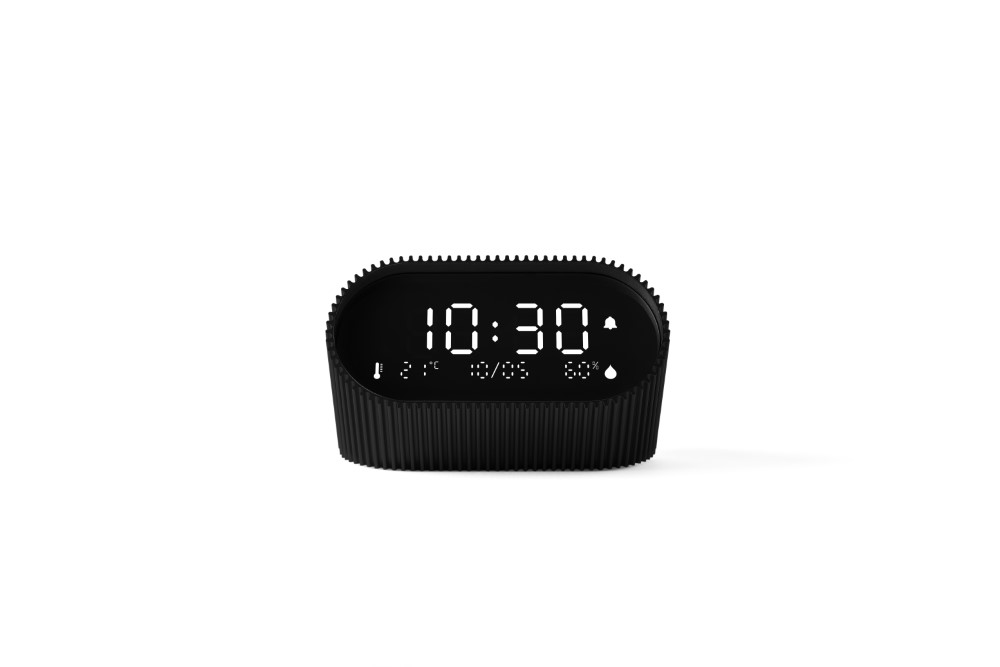 Lexon Ray Clock - Matt Black